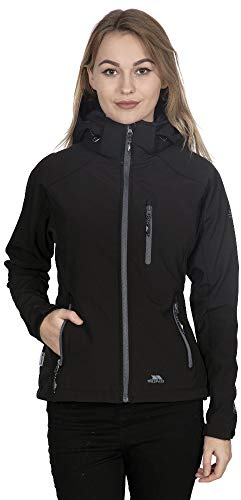 Trespass Womens Softshell Jacket Zip Off Hood with 3 Zips Bela II
