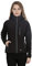 Trespass Women's Bela II Waterproof Softshell Jacket with Removable Hood, Black, X-Large