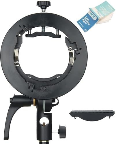 Godox S2 Blitzhalterung Bowens Halterung | Kompatibel mit Godox V1Pro,AD200Pro,AD400Pro, AD200,V860II,TT685II,TT350 und Snoot, Softbox, Reflektor, Diffusor