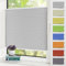 Zarnan Plissee Klemmfix Plisseerollo ohne Bohren 80x120cm Hellgrau,Faltrollo mit Klemmträger easyfix,Jalousie Sichtschutz und Sonnenschutz Rollo für Fenster & Tür