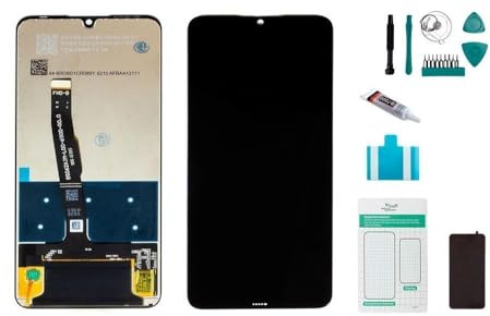 kaputt.de Display und Rahmen kompatibel mit Huawei P30 lite (ohne) schwarz Set