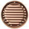 Steinberg14 Griglia di Ventilazione Rotonda 125mm - Rame con Zanzariera - Copertura di Ventilazione - Registro di Scarico Aria