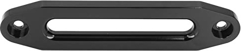 Guide-câble côte à côte, guide-câble universel en aluminium anti-reliure d'écubier bords lisses 10 pouces pour UTV(le noir)