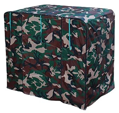 LJIANANW Abdeckung Gartenmöbel, Hundebox Abdeckung, Hundehütte Abdeckung, Wasserdicht Schalldicht Kälteschutz Universal Schutz Kistenabdeckung, Nur Decken (Farbe : Braun, Größe : 48X34X35CM)