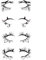 Halloween Eyeliner-Aufkleber 4 Paare Selbst Klebende Instant Augenlinie Streifenaufkleber Make-up Set Halloween Lidschatten Tattoo Aufkleber