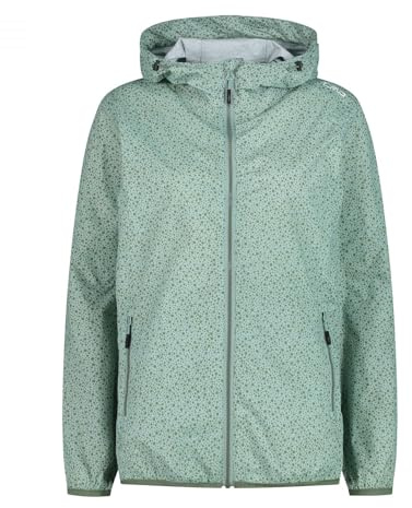 CMP - Woman Jacket Rain Fix Hood | Schutz vor Nässe, Schutz vor Wind, atmungsaktives Material, leichtes Tragegefühl