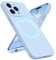 GUAGUA for iPhone 15 Pro Max Silicone Case, Compatible with Magsafe Soft Rubber Slim Microfiber Lining Cushion Texture Cover Shockproof Protective Phone Case for iPhone 15 Pro Max 6.7, Light Blue