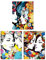 Artery8 Set of 3 LGBTQ+ Love Vibrant Pop Art Paintings Lesbian Couple Floral Portraits Unframed Wall Art Living Room Poster Prints Pack