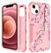 Pegmode for iPhone 13 Mini Phone Case - Heavy Duty Protective Designer Blossom Cute Cartoon Hard Shockproof Bumper Cases for Apple iPhone 13 Mini for Girly Women Men Girls Boys Teens