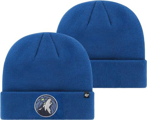 47 NBA Mütze für Erwachsene, Unisex, Primär-Logo, Team-Farbe, Einheitsgröße, Minnesota Timberwolves Blue, Einheitsgr��e