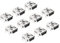 QUARKZMAN Connecteur Femelle Mini USB Type B à 5 Broches x 10Pcs, Montage sur PCB, à Souder pour USB- CD, Ordinateur, [Ton Argent, Noir]