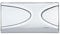 Schwab Targa 227719 Dual-Flush Flushing Plate Gloss Chrome, Compatible with The 187 UP Concealed Cistern, Wall-Mounted, Plastic Construction, 1 in Pack