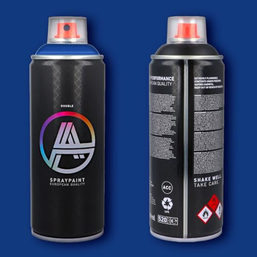 Double A Spraypaint Sprühdose 400ml Sprühfarbe Acryllack Sprühlack matt hochdeckend DIY Kunststoff Metall Möbel Deko (DA-222 Bermuda)