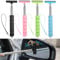 4pcs Car Side Mirror Squeegee, Retractable Car Rearview Mirror Wiper Mini Car Mirror Scraper Cleaner Cleaning Tool Vehicle Accessories for Car Windows Rainy Foggy Weather(Black, Green, Pink, Blue)