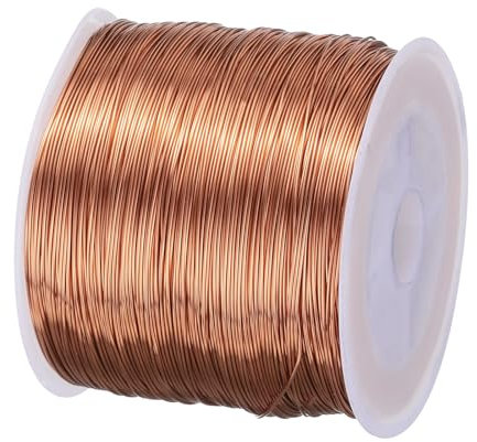 sourcing map 0.4mm Magnet Wire 558ft Enameled Copper Wire Enameled Magnet Winding Wire Coil 200g 155C for Transformers Inductors