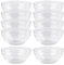 JIHUOO Lot de 10 Mini Bols à Dessert en Verre de 6 cm - Plats à Collation, Sauce et Apéritif Empilables