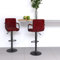 KTHLBRH Stehhocker Kitchen Chair Bar hocker Barhocker 2 STK. Weinrot Samt