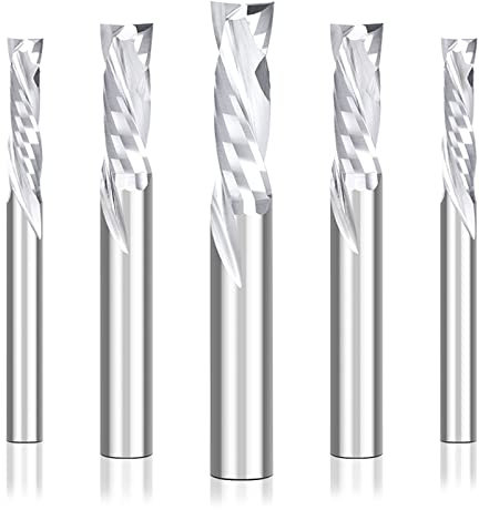 Set Up Down Cut Schaftfräser 2 Flöten Fräser Router Bits Massivholz