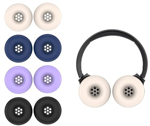 Silicone Earpads Cover for JBL Tune 520BT, Ear Pads Sleeve Protector Headphones Over-Ear Protective Cover, Anti-Scratch Washable Dustproof Case for Earpad for Tune 520BT Headset (Purple)