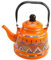 Luwecf Emaille Teekessel Teekanne Wasserkrug Wasserkrug für Wohnkultur Küche Wohnzimmer, Orange