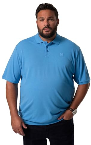 Men Plus Herren große Größen Übergrößen Menswear L-8XL Poloshirt, Bauchfit, Basic, Piqué, Halbarm himmelblau 9XL 836264726-9XL
