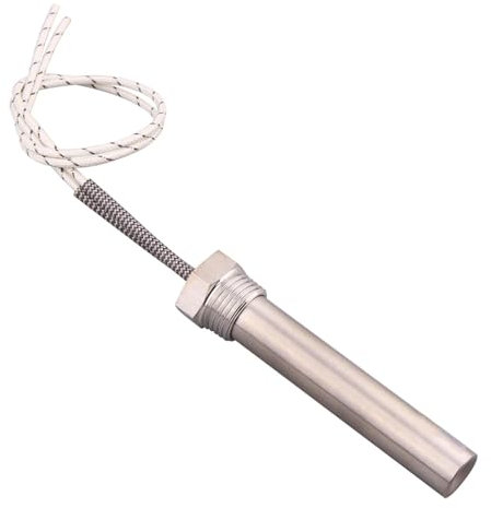 ALBHGSVS Immersion Cartridge Heater 1/2 Thread Cylindrical Hot Rod Resistance 220V 300W 500W 600w 800w 1000w 1500w Electric Water Heating Element Catholic(1.5kw L250mm)