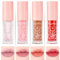 AOOWU Glitzer-Lipgloss Aufrollen, 4 Stäbchen Lip Glow Oil, Getönter Lippenöl Lipgloss, Lip Gloss für Langanhaltend Glossy Pflegende Lippen (A)