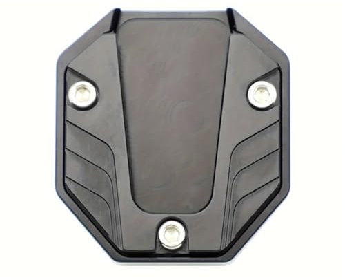 RLVYTA Motorradständer Aluminiumlegierung Motorrad Kickstand Extender Fuß Seitenständer Verlängerung Fußpolster Stützplatte Motorradzubehör Motorrad Hebebühne,