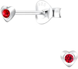 Herz Ohrringe 925 Silber