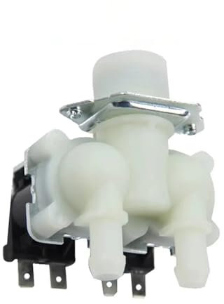 FPS-180A 1 in 2 Out Solenoid Water Inlet Valve, Compatible for LG, Washing Machine Valve, Compatible for Midea, Compatible for Haier, Double Nozzle Head Valve
