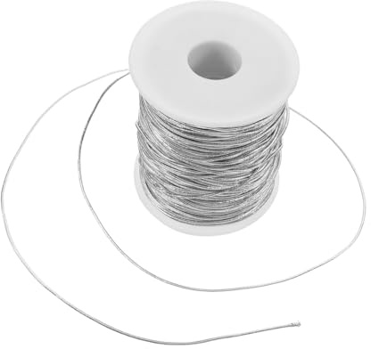 ABOOFAN Cordino Elastico Regolabile per Braccialetti e Gioielli Argento Filo Elastico per Perline e Creazioni Artigianali