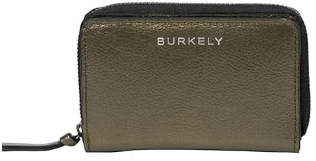 Burkely Leder Geldbörse Creased Crystal Double Flap Wallet Gun Metal Taupe
