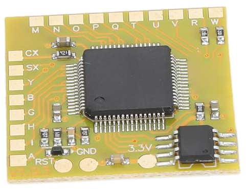 KUIDAMOS MODBO5.0 V1.93 Chip Langlebiger Spielekonsolen-Mod für Einfache Installation Teilnehmer Jeden Alters PCB Gelb 2,5 X 2,5 Cm