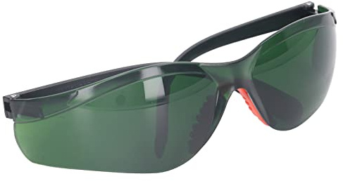 Dioche Ir 5 GlassWelding Glasses Professional UV Protection Goggles for Electric & Argon Arc Welding Full Eye Safety, Non-Slip and Impact Resistant, Ideal for Workshops & Home Decoration