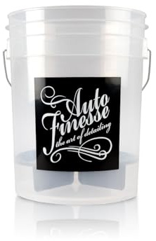 Auto Finesse Professional Car Detailing Bucket | Large 20-Litre Capacity Heavy-Duty Wash Bucket | Industrial Grade Plastic with Dirt Guard | Iconic Logo Branding for Professional Car Care