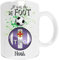 Mug de foot Toulouse à personnaliser avec prénom - Cadeau personnalisé foot TOULOUSE