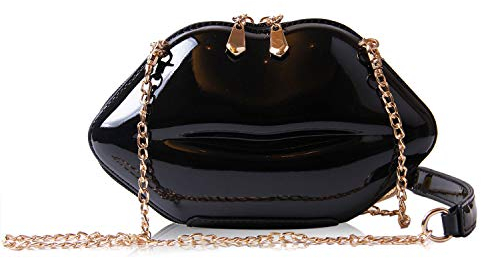 EVEOUT Frauen Sexy Rote Lippen Abend Handtasche Party Clutch Crossbody Schulter Geldbörse