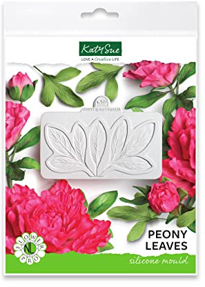 Flower Pro Peony Leaves Silicone Mould for Cake Decorating & Clay Crafts by Katy Sue Moulds & Flower Pro Moulds. for Use with Fondant & Air Dry Clay