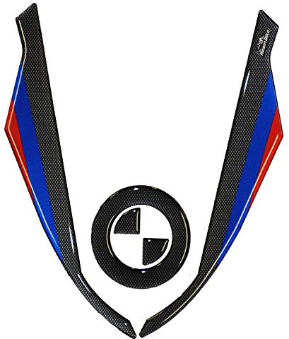 Resin Bike Aufkleber für Motorrad Kompatibel mit BMW R 1250 GS 2019-2020 HP. Kotflügelschutz vor Stößen und Kratzern. 3D-Harzklebstoff – Stickers - Made in Italy