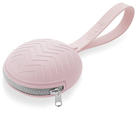 Ali+Oli Moderne Schnuller-Clip-Halterung - BPA-freies Silikon hält Soothies & Binkie-Halter sauber - Befestigung an Kinderwagen & Windeltaschen - perfektes Grab & Go Baby-Zubehör