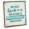 TypeStoff Holzschild mit Spruch – DER LACK IST AB – im Vintage-Look mit Zitat als Geschenk und Dekoration - HS-00640