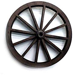 Generico 1 Rad für Bollerwagen aus Holz, 2,5 cm Durchmesser, lasergeschnitten, für Krippen, Handwerk Gia