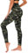 TNNZEET High Waist Leggings Damen Elastische Leggins Weiche Sporthose für Sport Gym,Armeegrün,L-XL