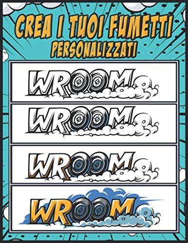 Crea i Tuoi Fumetti Personalizzati: Disegna i Tuoi Fumetti Personalizzati | 120 Pagine | Template Vergini Unici Con Sfondo Bianco | Blank Comic Book | ... | Per Adulti, Ragazzi e Bambini | Copertina 8