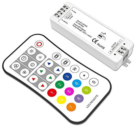 LED FUNK SPI-Controller für 8-1024 Pixel inkl. RF-Fernbedienung, 12-24V DC, 8A, 3-Kanal