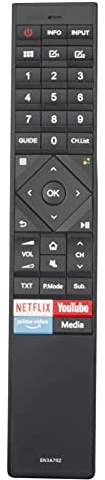 ALLIMITY ERF3A72 Sostituzione del Telecomando per Hisense QLED 4K TV 50U7QF 55U7QF 65U7QF HE55A6900FUWTS HE50A6900FUWTS HE65A6900FUWTS 50A690FEVS 55A690FEVS