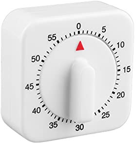 Mechanischer Küchentimer Praktischer Timer Kurzzeitwecker Küchenwecker Eieruhren Kurzzeitmesser 60 Minuten Countdown-Timer mit Lauter Alarm für Haushalt Küche Kochen Backen Sport Büro