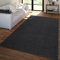 TT Home Wohnzimmer Teppich Kurzflor Unifarbendes Design Modern Und Zeitlos, Farbe: Grau Schwarz, Größe:80x150 cm
