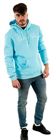 Sweat à Capuche Signature Bleu Clair M