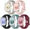 CeMiKa 5 Pack Straps Compatible for Apple Watch Strap 49mm 46mm 45mm 44mm 42mm 41mm 40mm 38mm, Silicone Sport Band for iWatch Series 10 9 8 7 6 5 4 3 2 1 SE Ultra/Ultra 2, Women Men